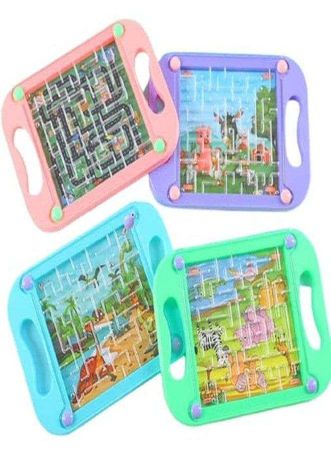 R.S Plastic with Glass covrer Labyrinth Game Ball in Maze Puzzle Game for Kids and Adults (2 pcs - Image 1